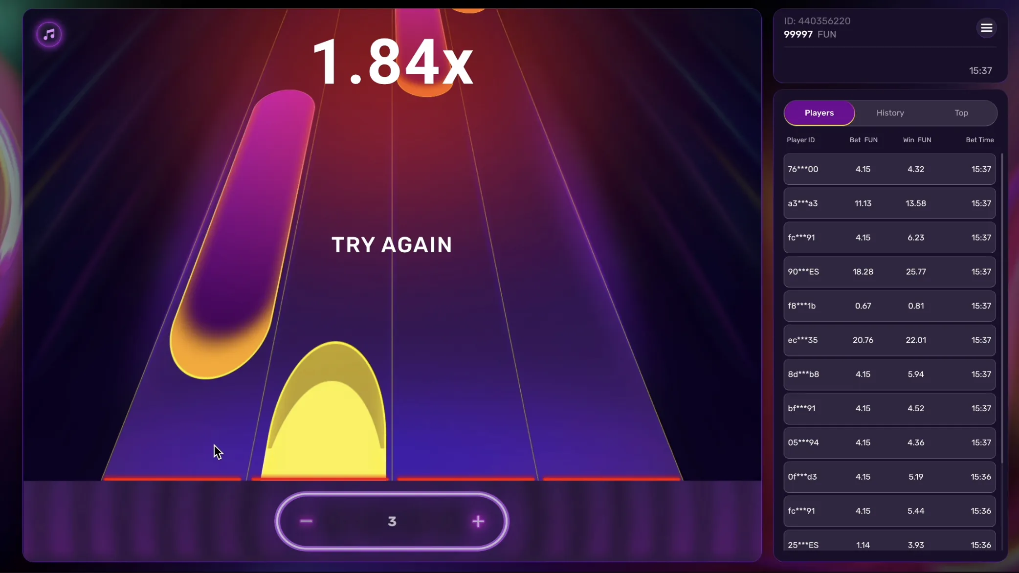 Play Me (1Win) demo